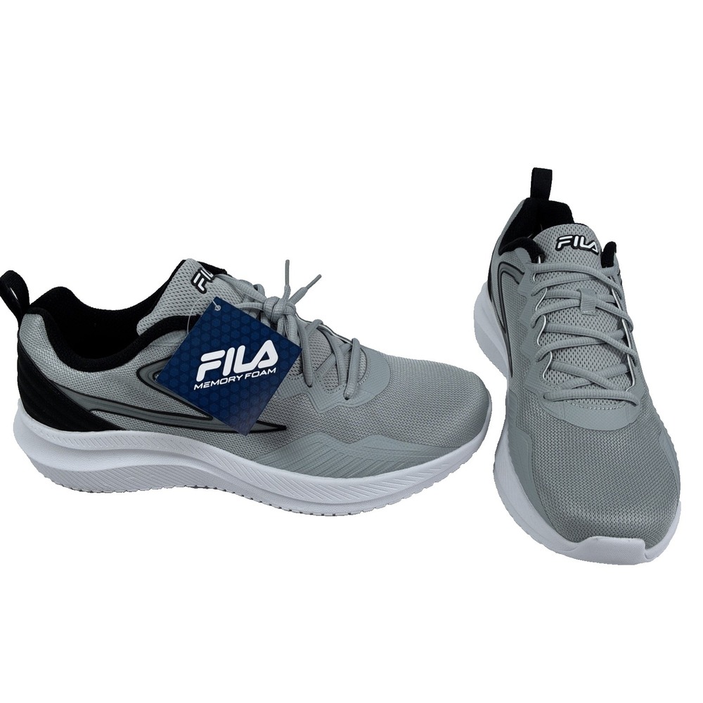 FILA Memory Primo-Forza Mens Running Memory Foam Lightweight Shoes, Grey Sz 13